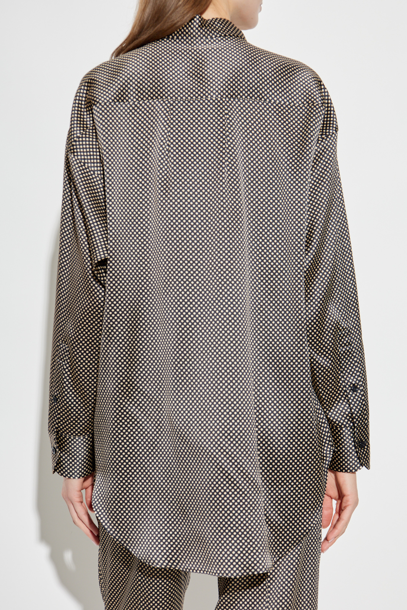 Tシャツ・カットソー TOM FORD FW25 Polka dot shirt (HRN001FMT060 ZBLEC) POLKA DOT FLUID FIT SHIRT | Tom Ford Fashion
